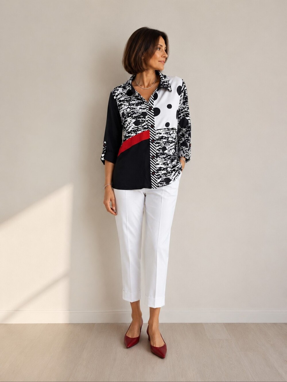 PARSLEY & SAGE 100% COTTON ART SHIRT / TUNIC – SIZE L